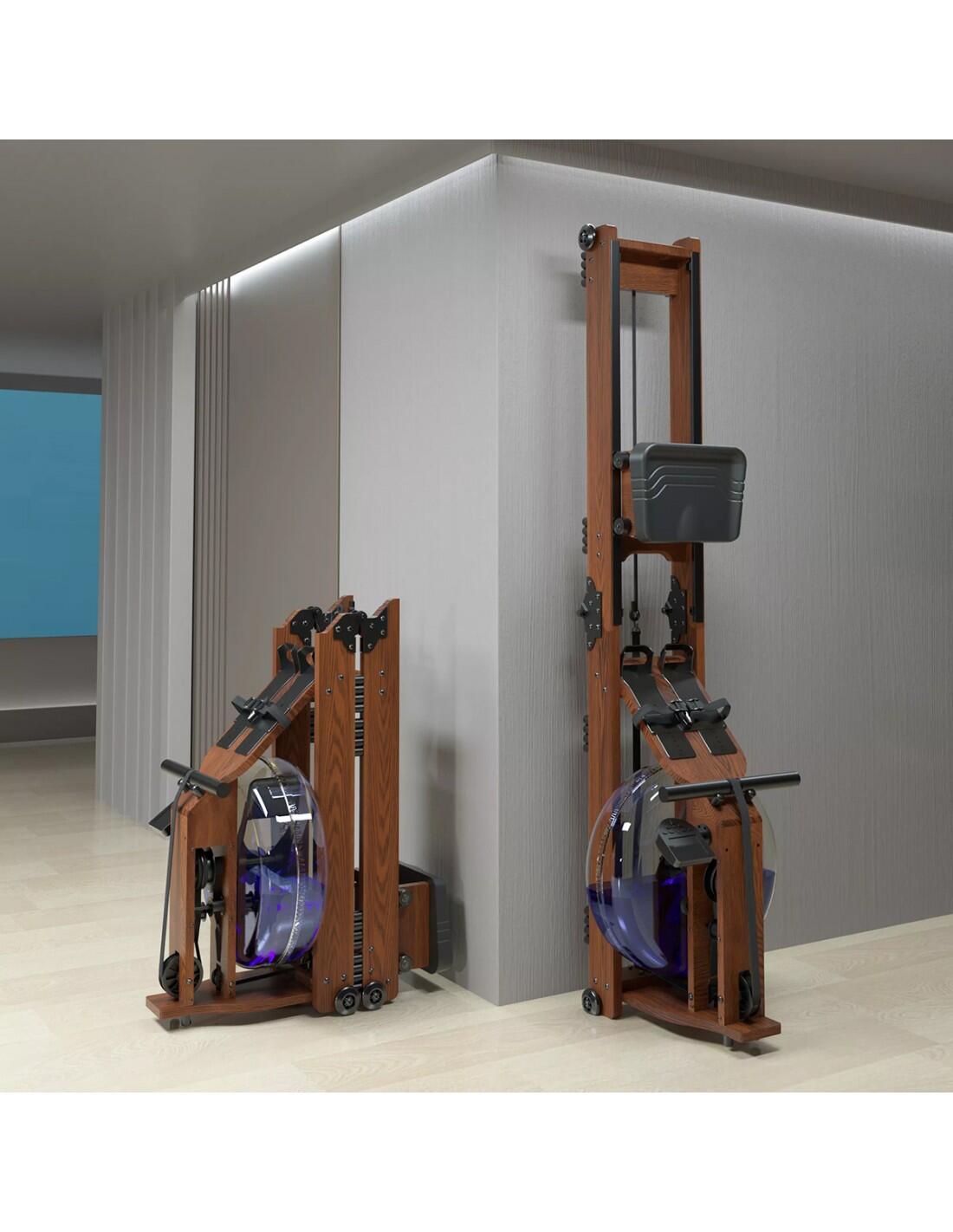 Inklapbare houten roeimachine. Hoog assortiment, natuurlijk hout. 2/6