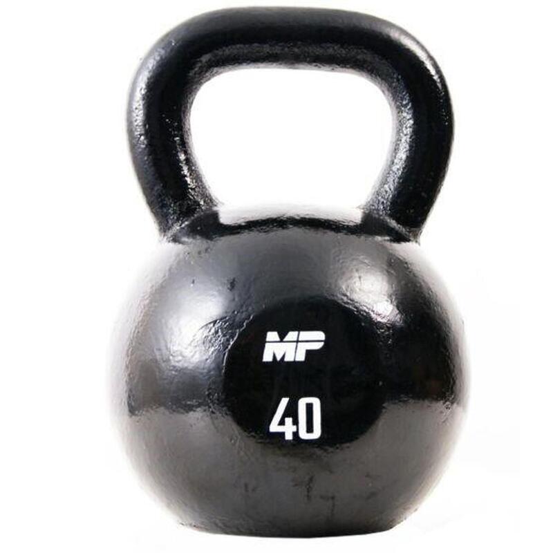 Muscle Power Gietijzeren Kettlebell - Zwart - 40 kg