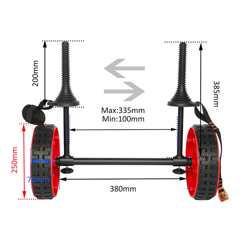 Cambridge Kayaks Adjustable H Trolley 6/7