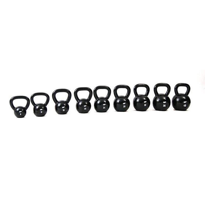 Muscle Power Gietijzeren Kettlebell - Zwart - 28 kg