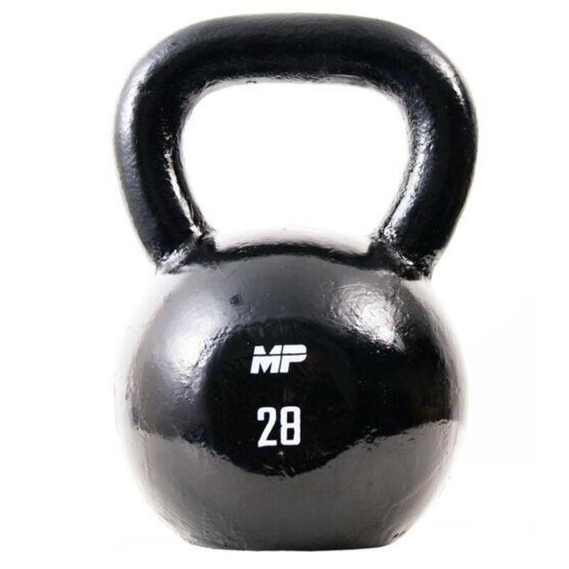 Muscle Power Gietijzeren Kettlebell - Zwart - 28 kg
