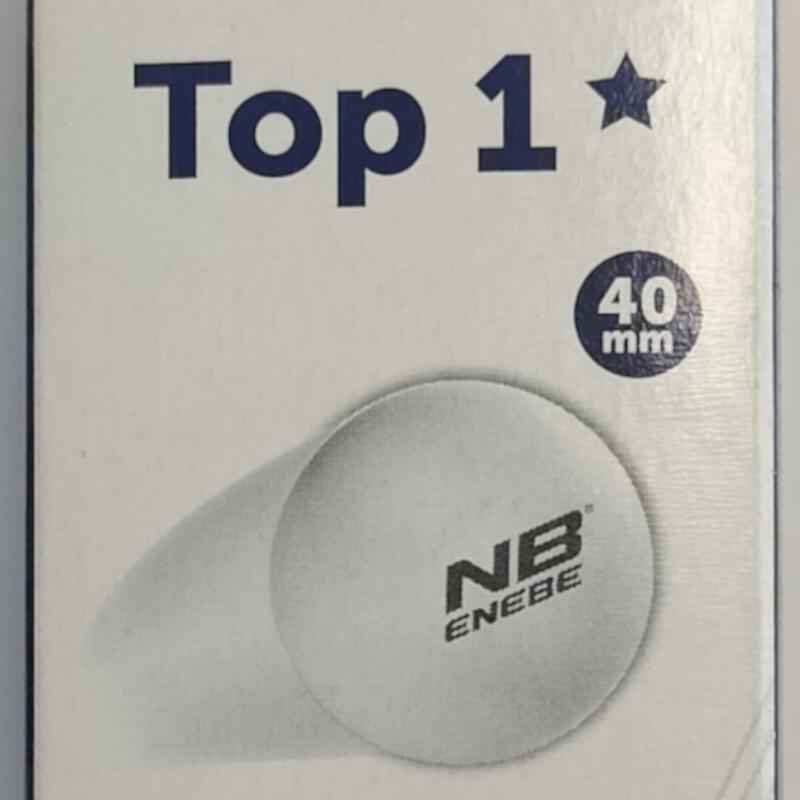 CAIXA DE BOLAS DE PING PONG 3+1 BOLAS NB TOP 1* BRANCO