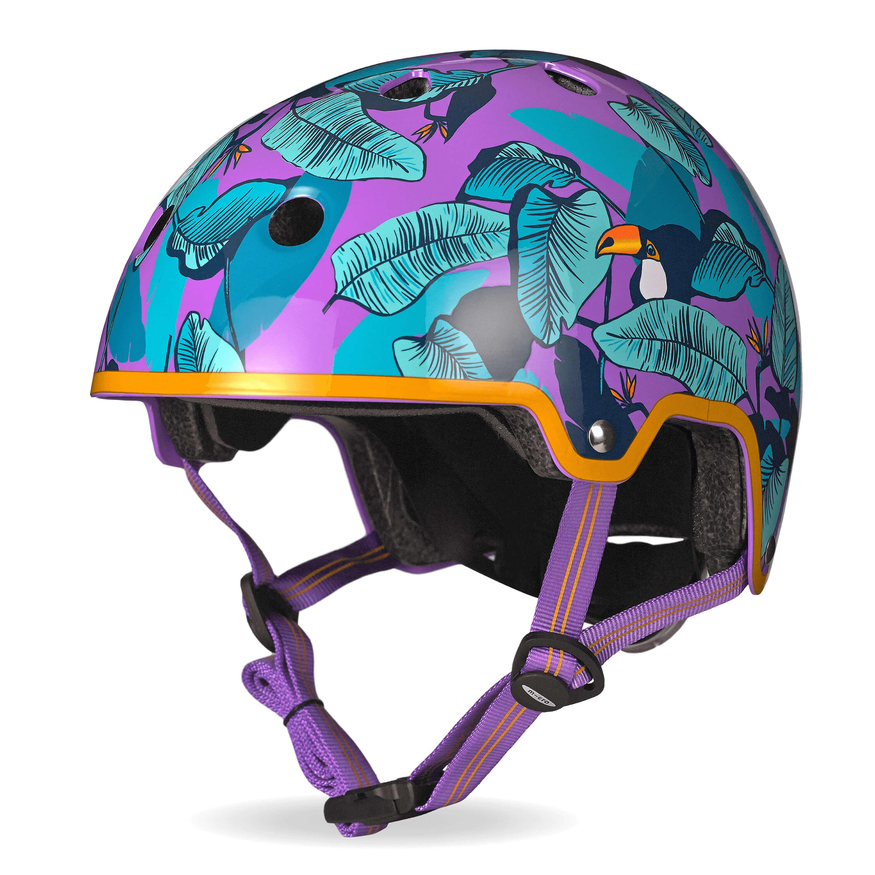 Micro Children's Deluxe Helmet: Toucan Purple 7/7