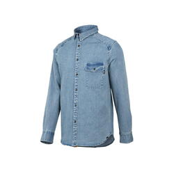 Carve Digger Camisa Vaquera Ecológica - Azul Lavado