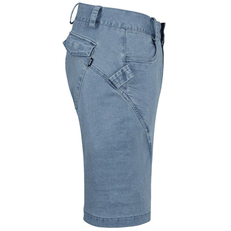 Short en denim organique Carve Digger - Bleu délavé