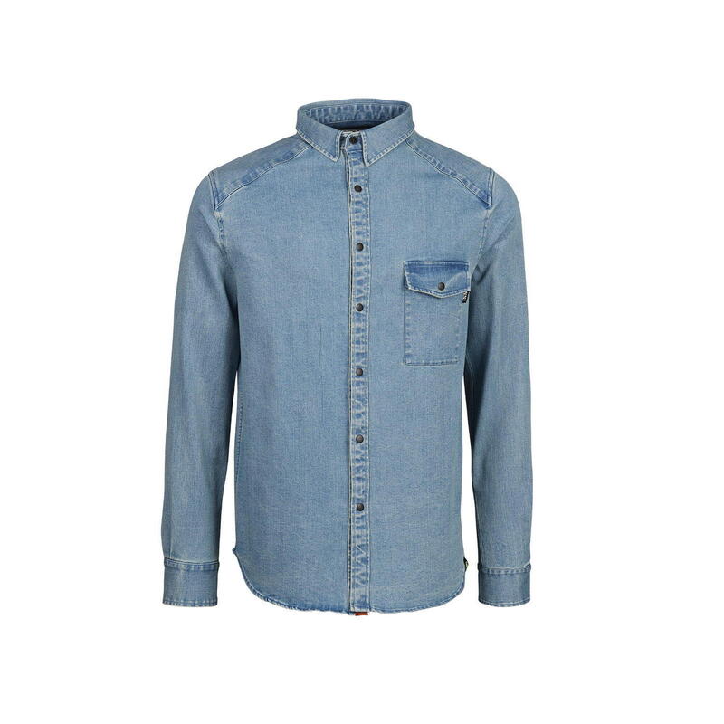 Carve Digger Organic Denim Shirt - Bleu délavé