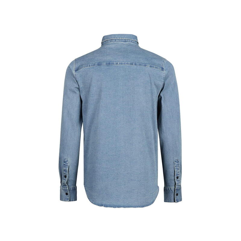 Carve Digger Organic Denim Shirt - Bleu délavé