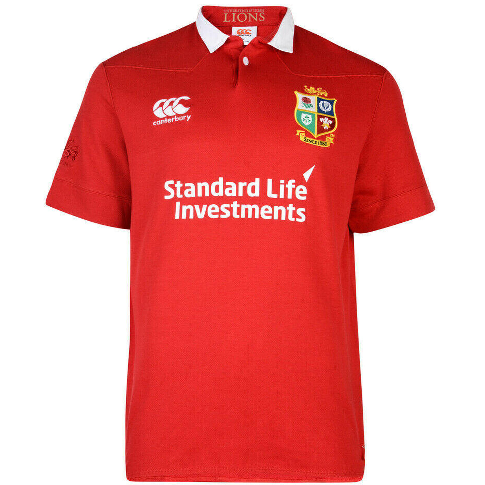 CANTERBURY British & Irish Lions 2017 Classic S/S Rugby Shirt Red