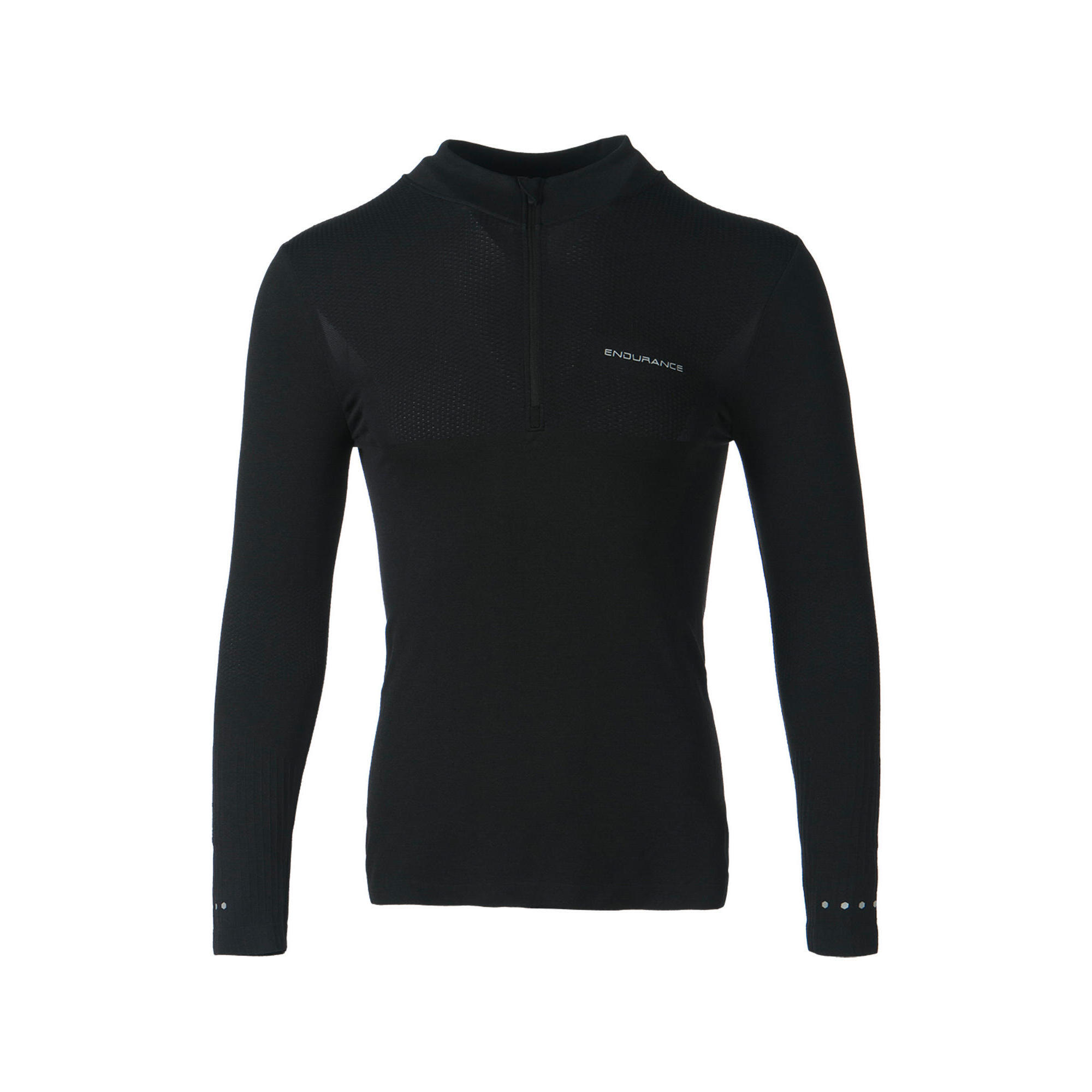 Endurance - Couche Intermédiaire Jaro - T-shirt Manches Longues - Noir - 46 L/xl - Decathlon