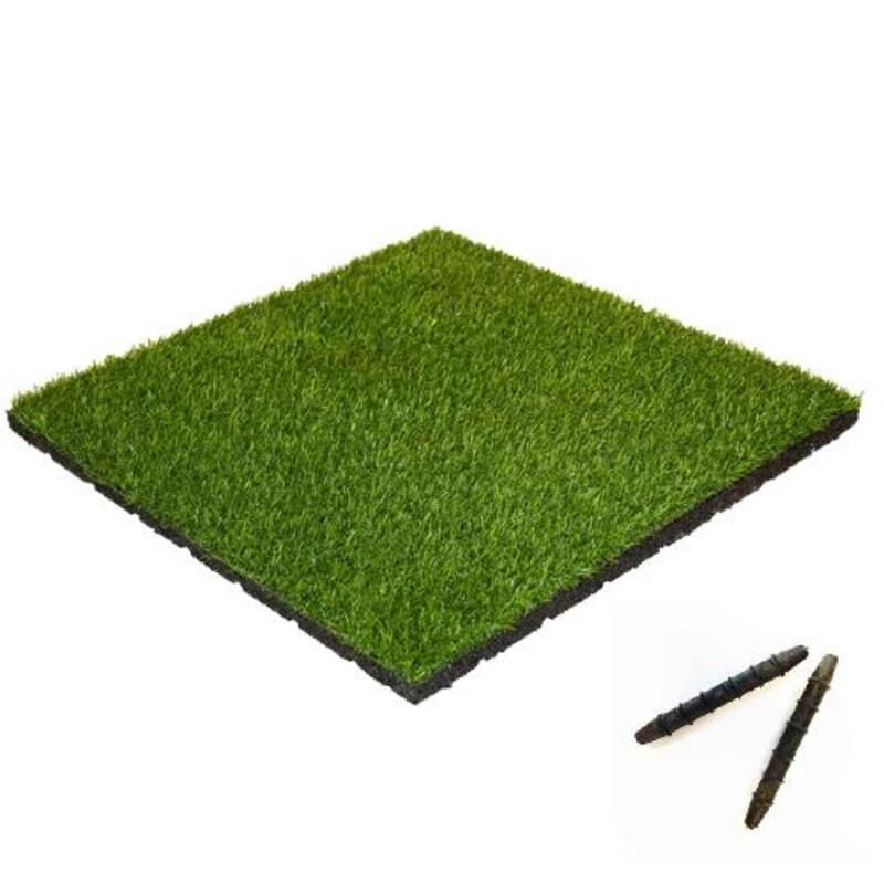 Tigla de cauciuc Strat superior de iarba artificiala 55mm - 50x50 cm