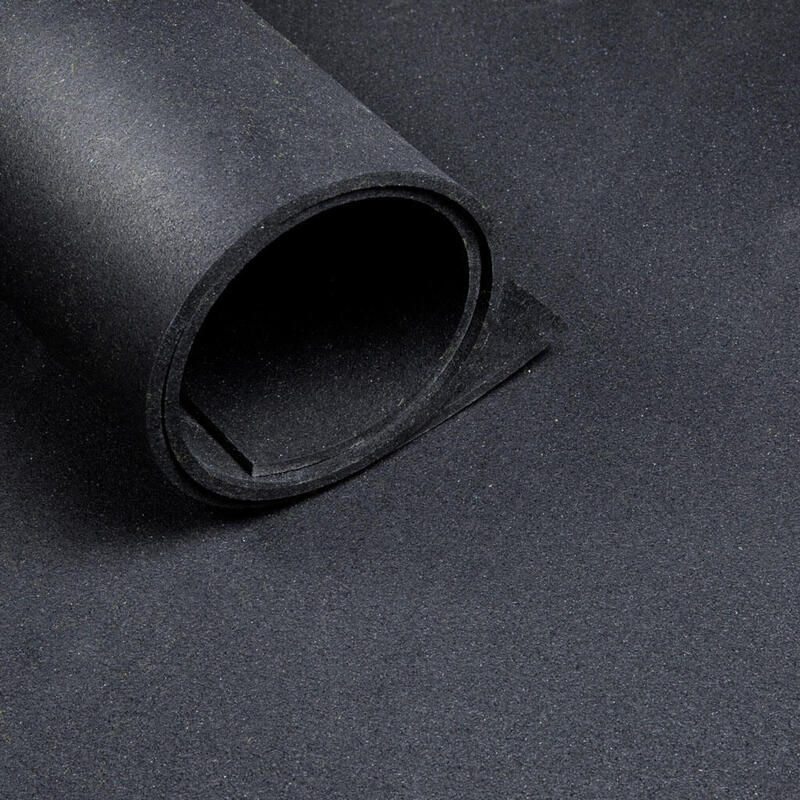 Sportboden Rolle von 12,5 m² - Dicke 6 mm - Schwarz