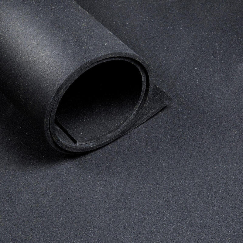 Sportvloer 10mm Per strekkende meter - Breedte 1,25m - Zwart