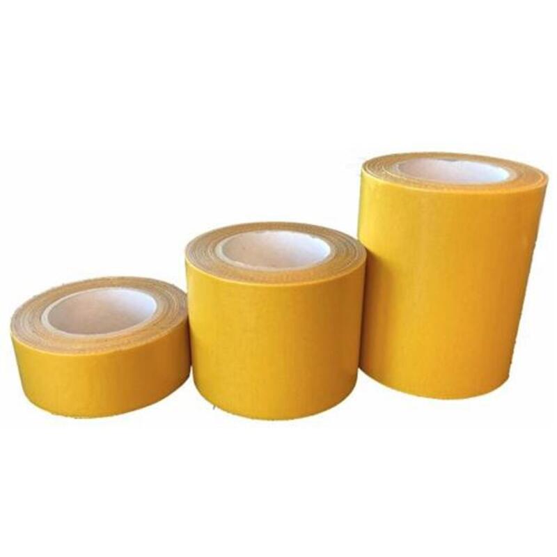 Dubbelzijdige tape voor rubber sportvloeren - 100 mm x 25 m