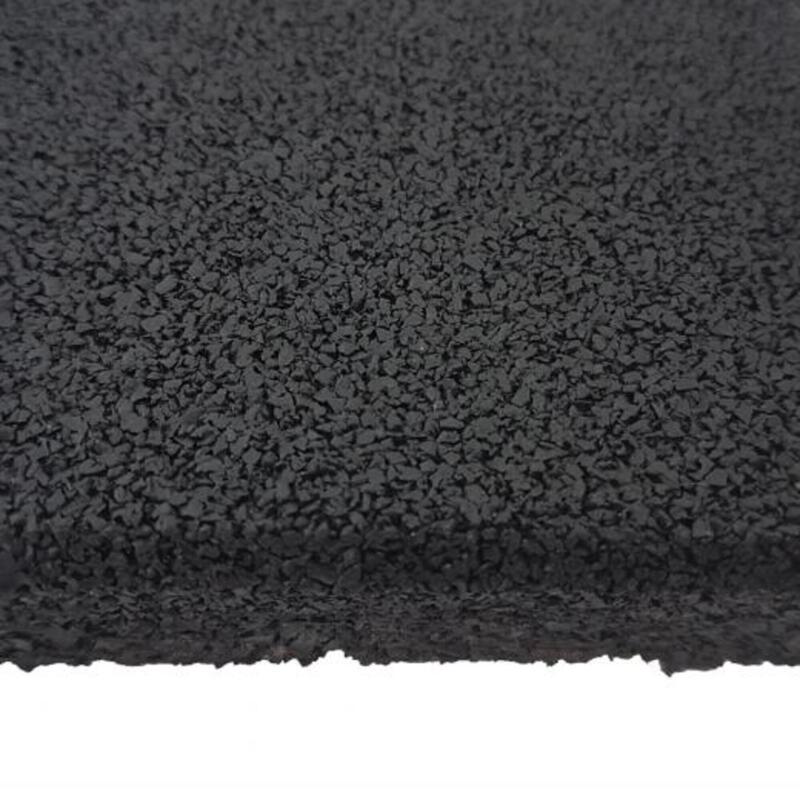 Carrelage sol sportif 100 x 100 cm - 11mm - Noir