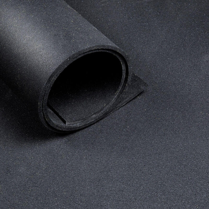 Suelo deportivo - Rollo de 12,5 m2 - Espesor 8 mm - Negro