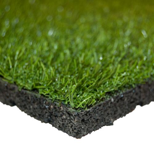 Tigla de cauciuc cu strat superior de iarba artificiala 30 mm - 50x50 cm