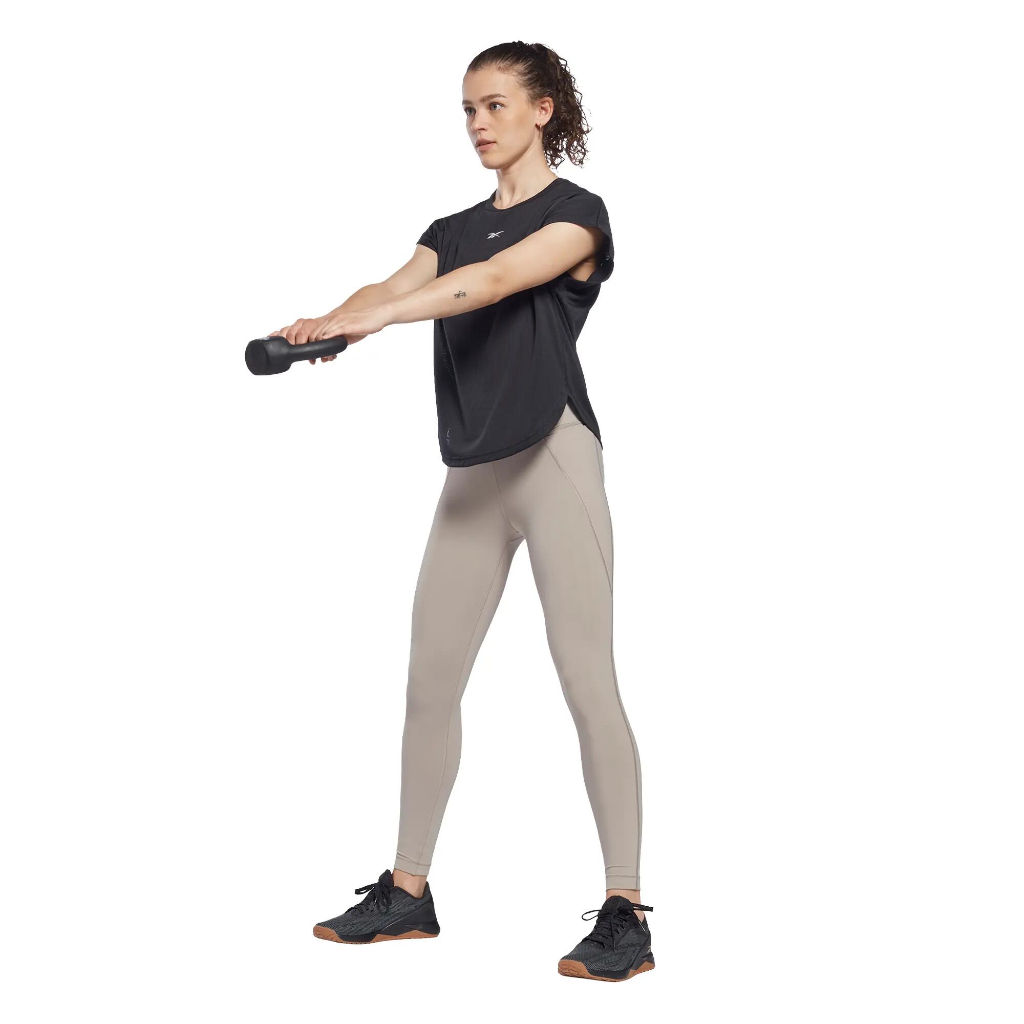 Maglietta Logo Sul Petto Donna Reebok Nero 5/7