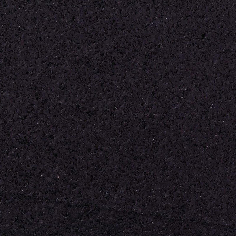 Alfombra deportiva 2 m2 (100 x 200 cm) - Espesor 10 mm - Aspecto asfáltico negro