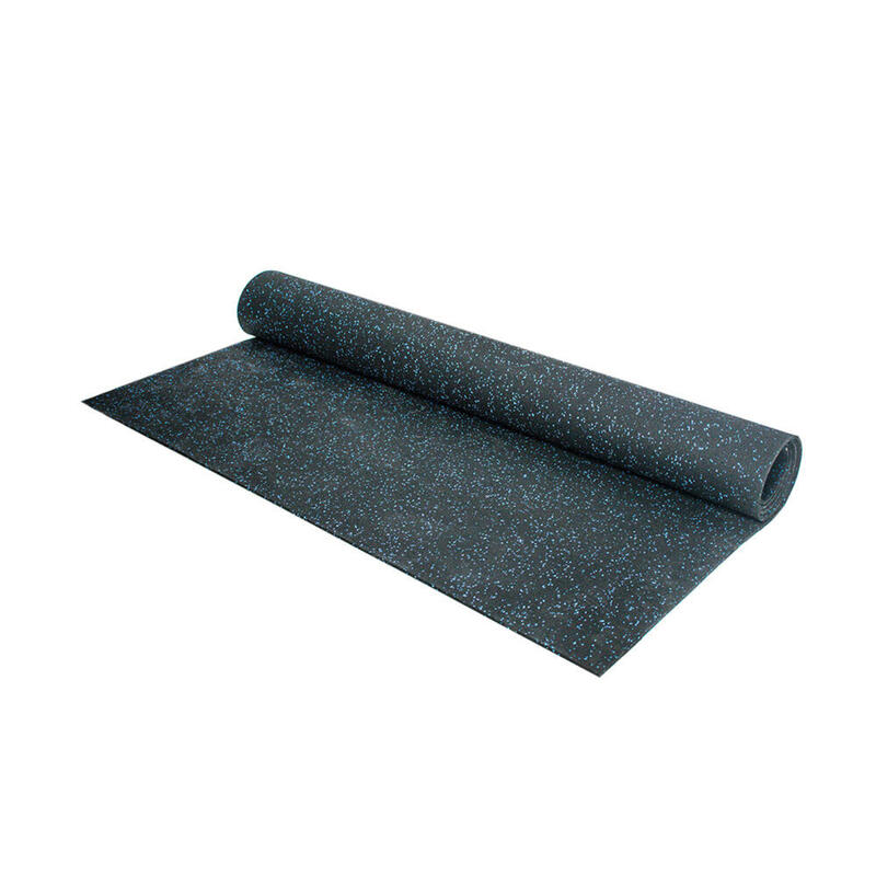 Protetor de chão piso desportivo - Rolo de 12,5m2 - Espessura 6mm Preto/Azul