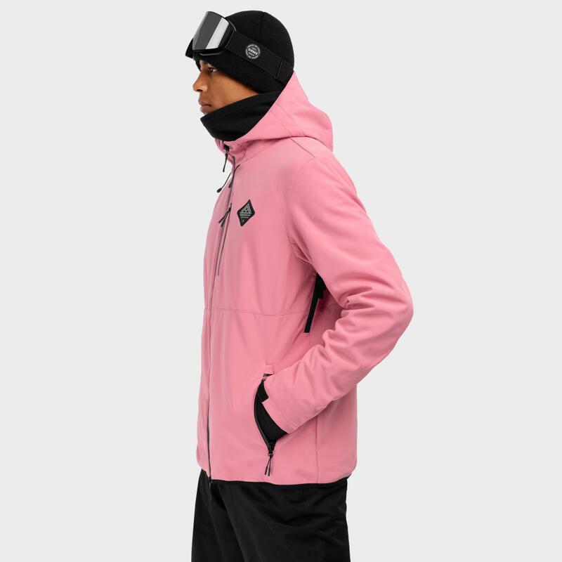 Chaqueta esquí y nieve SIROKO W2 Lollipop Rosa Chicle Hombre