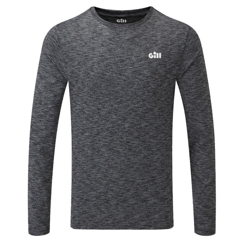 Men’s Quick-drying Crease-resistant Holcombe Crew Long-Sleeve Top– Grey