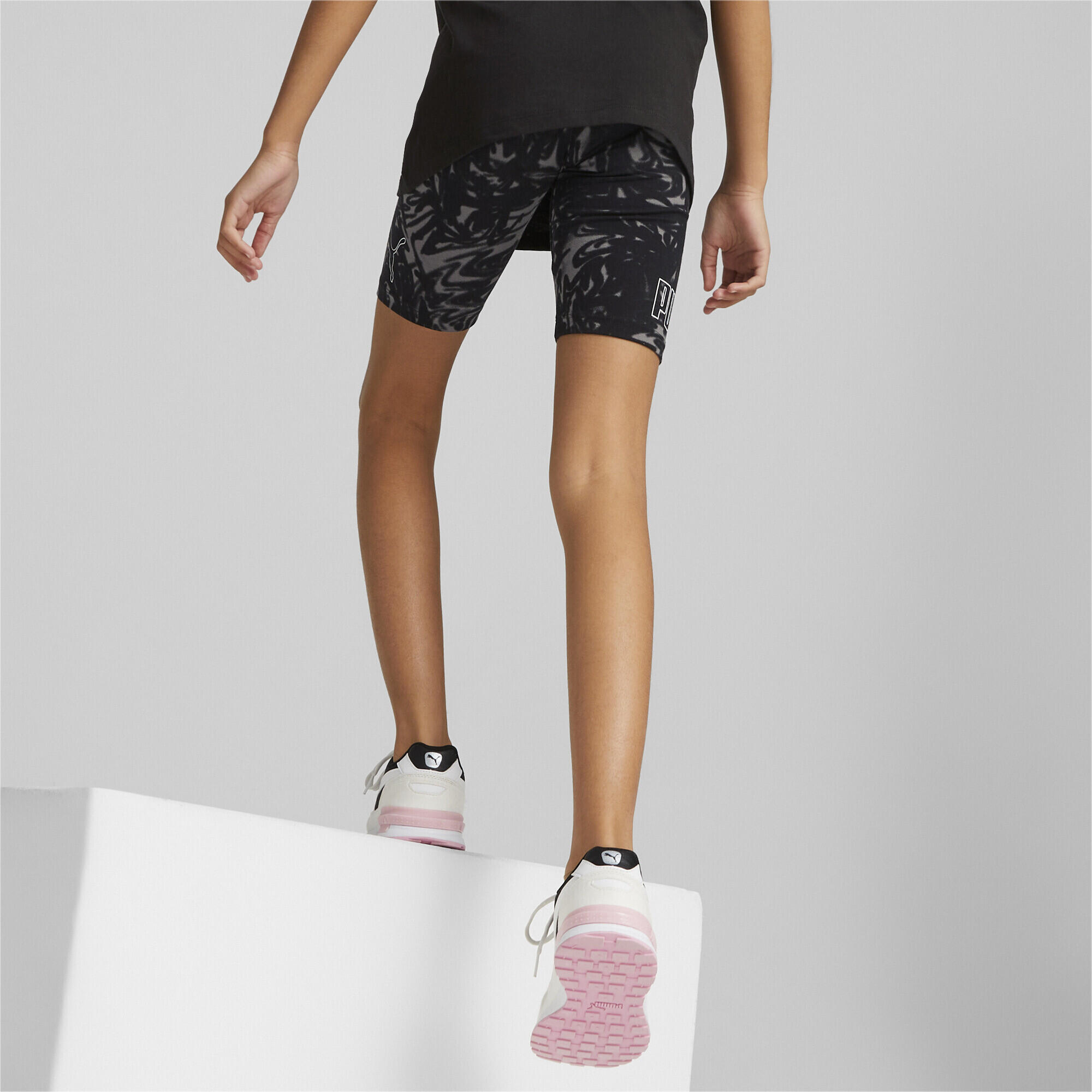Hochgeschnittene bedruckte kurze Leggings Jugendliche PUMA 4/7