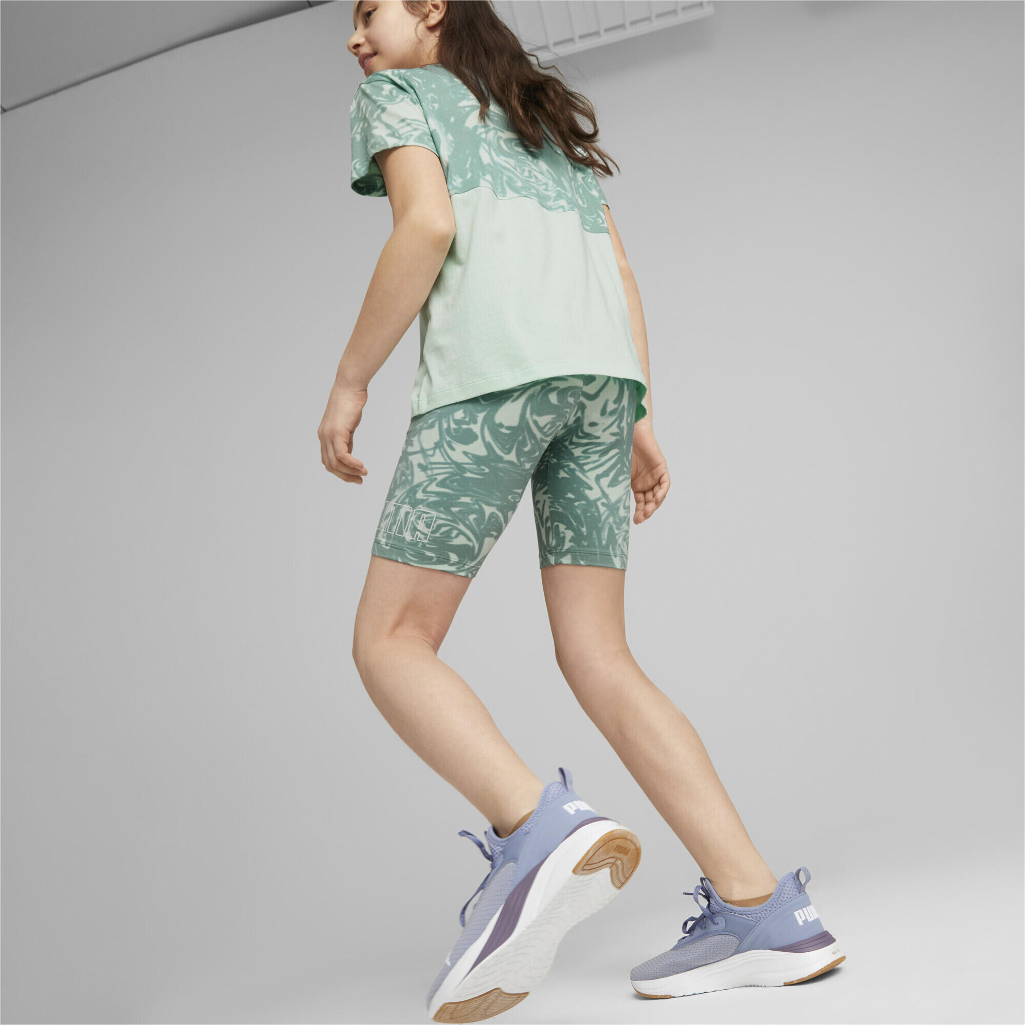 Hochgeschnittene bedruckte kurze Leggings Jugendliche PUMA 4/7