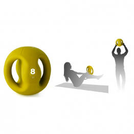 Palla medica con manico Tremblay 8 kg