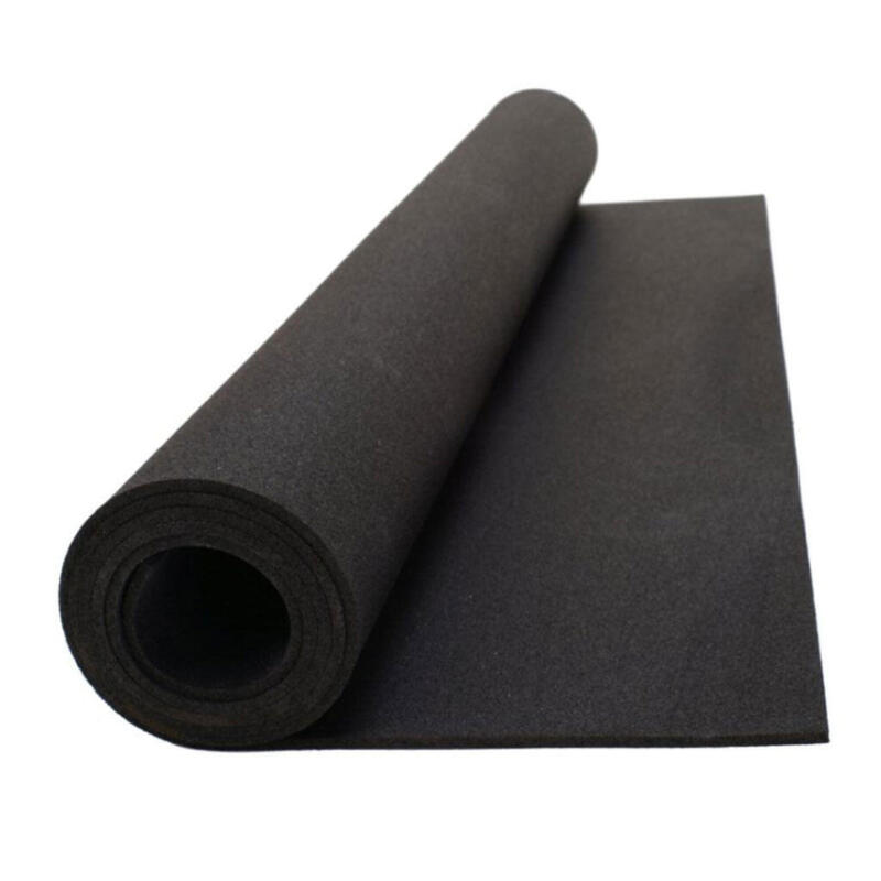 Rouleau de sol sportif de 10 m² - Epaisseur 10 mm - Aspect asphalte noir