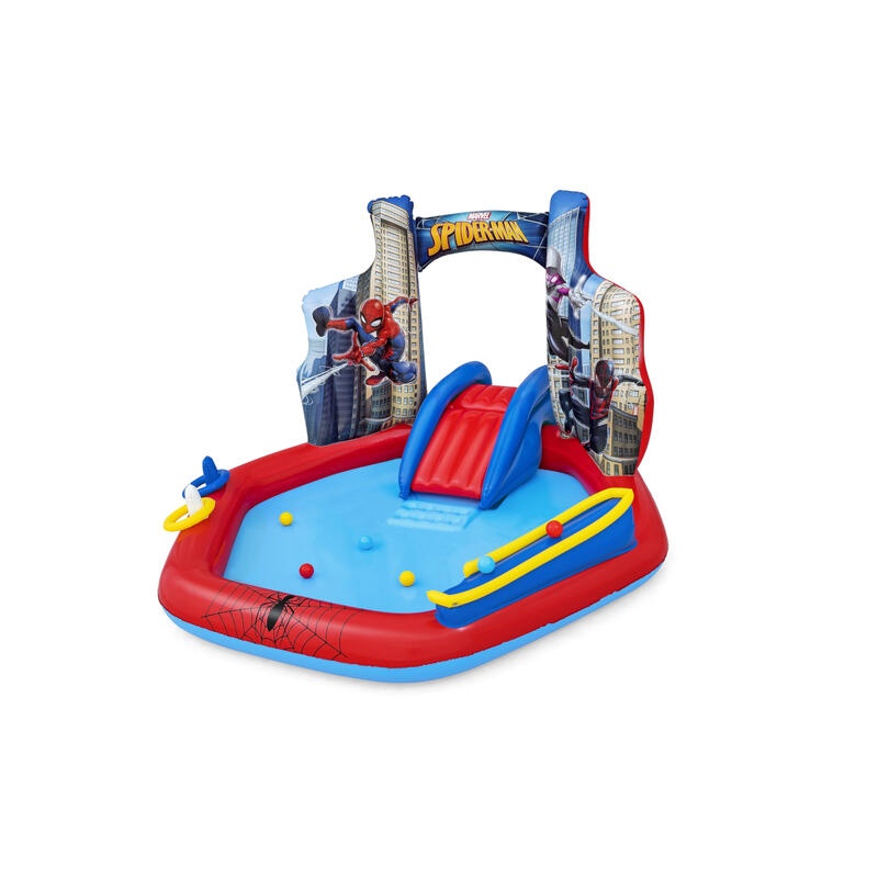 Aire de jeux gonflable spider-man 2,11 m x 2,06 m x 1,27 m