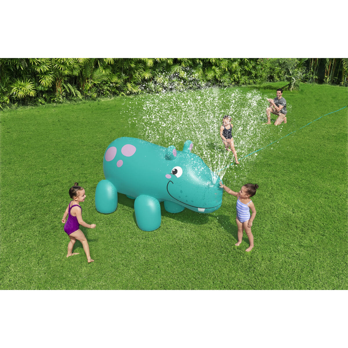 Fontaine à eau gonflable jumbo hippo 200 x 96 x 127 cm 3/6
