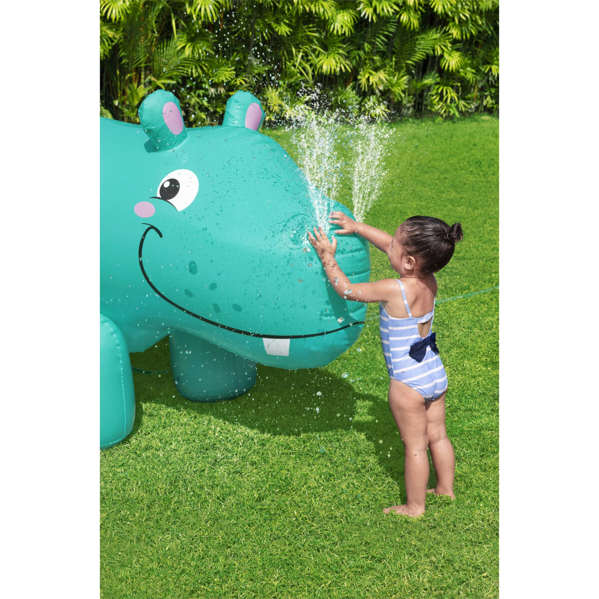 Fontaine à eau gonflable jumbo hippo 200 x 96 x 127 cm 4/6