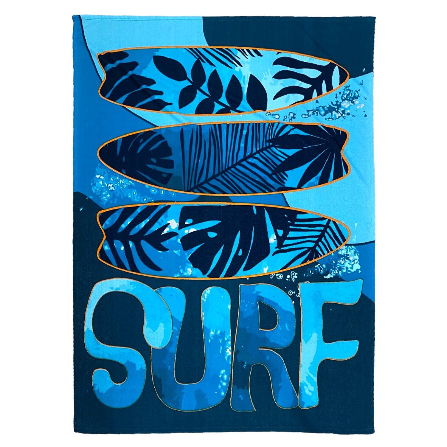 Le Comptoir De La Plage - Serviette De Plage Microfibre Armonia 140x170 220g/m² - Serviette - Bleu - 48 Xl - Decathlon