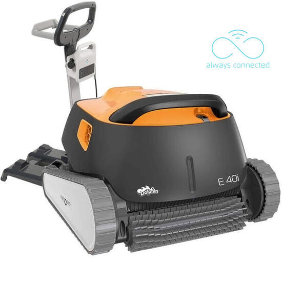 Robot electrique de piscine fond, parois et ligne d'eau avec chariot