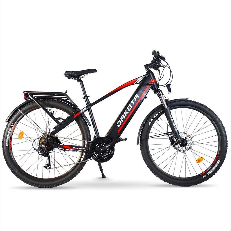 VÉLO VTT ÉLECTRIQUE DAKOTA FE 27,5" ROUGE, 250W, 960Wh (20Ah 48V)