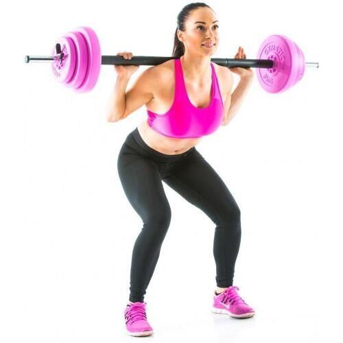 Gymstick Pump Set - Rosa - 20 kg y Vídeos de entrenamiento en línea