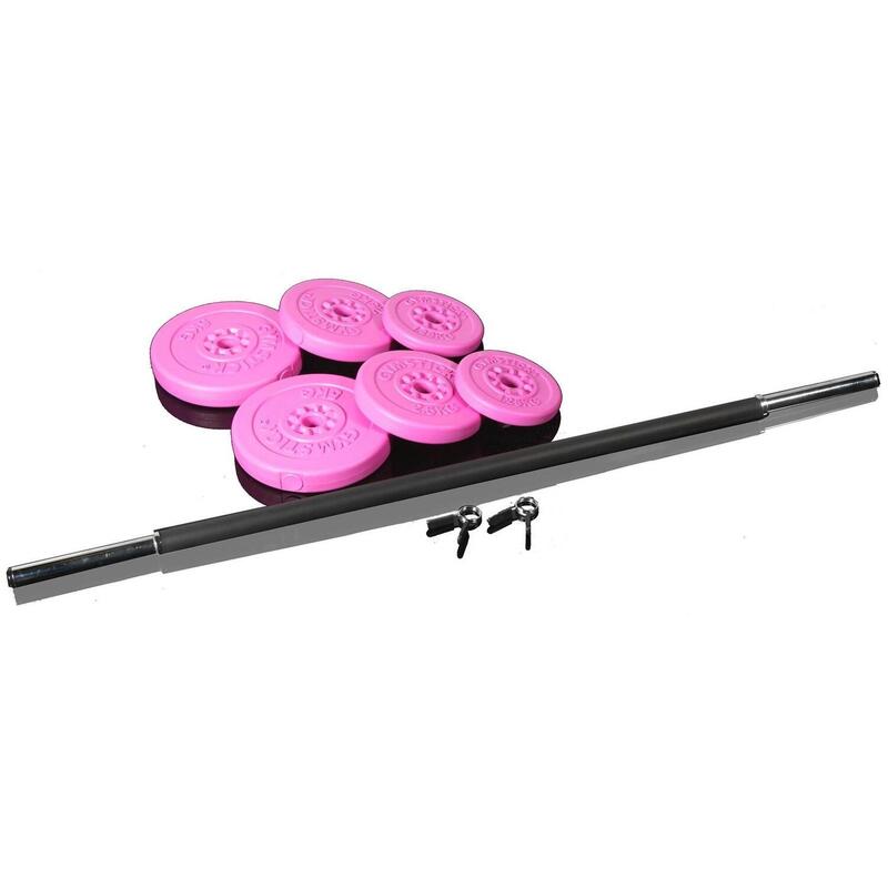 Gymstick Pump Set - Rosa - 20 kg y Vídeos de entrenamiento en línea