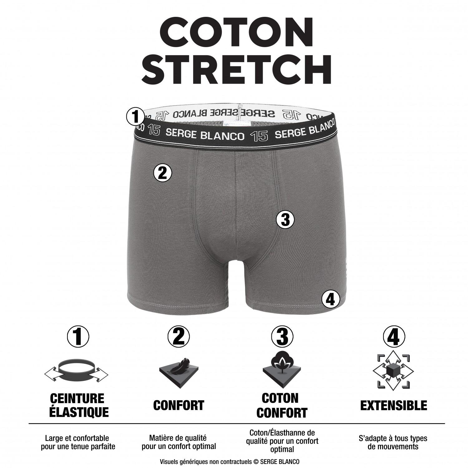 Pack Surprise de 6 Boxers coton homme 4/4