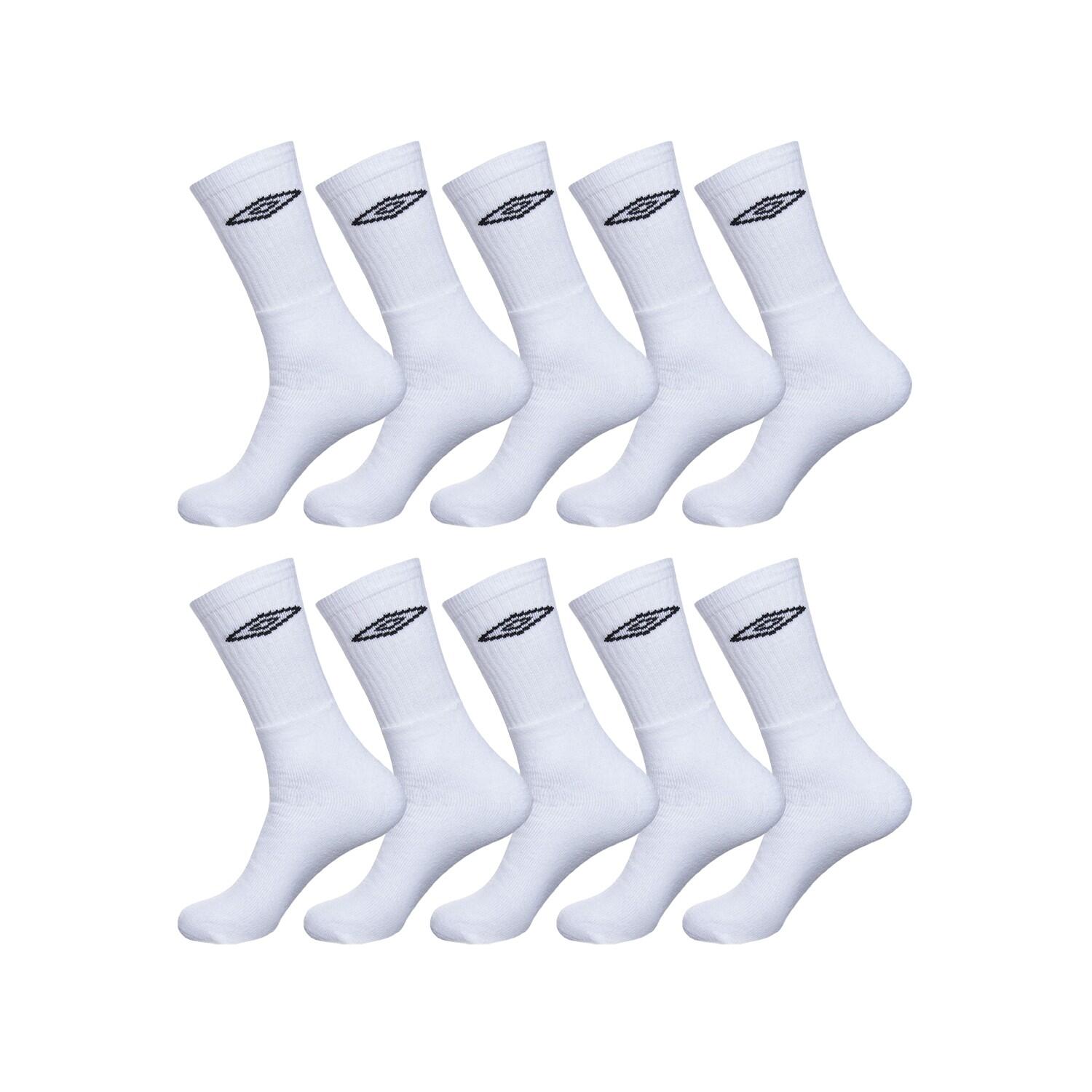 Umbro - Lot De 10 Paires De Chaussettes   Homme - Chaussettes - Blanc - 43/46 - Decathlon