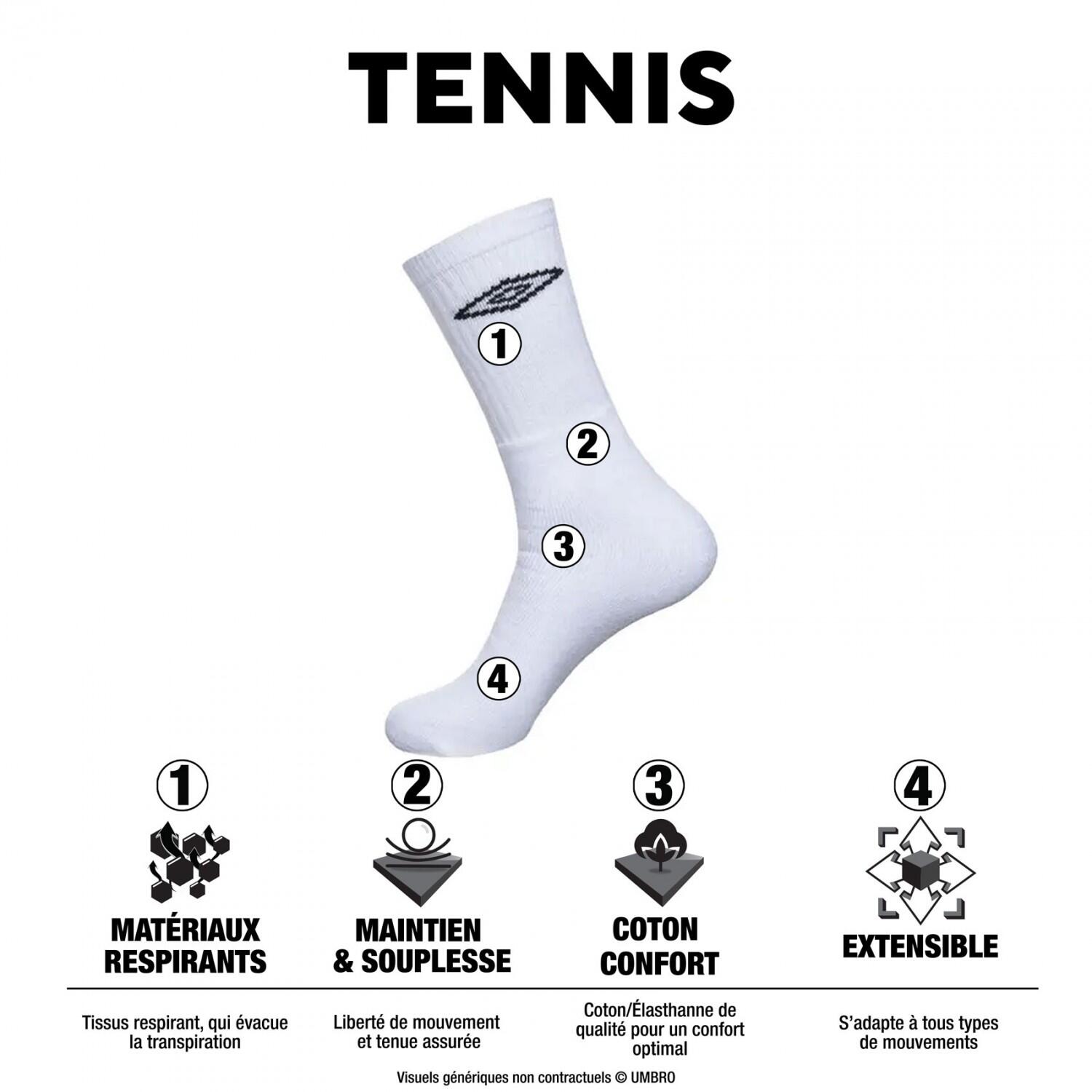 Lot de 6 Paires de Chaussettes homme
