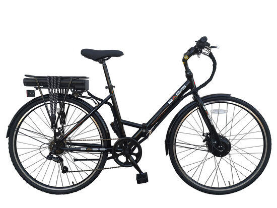 Basis Hybrid Full Size Folding Electric Bike 700c Wheel Black/Red 9.6Ah 1/5