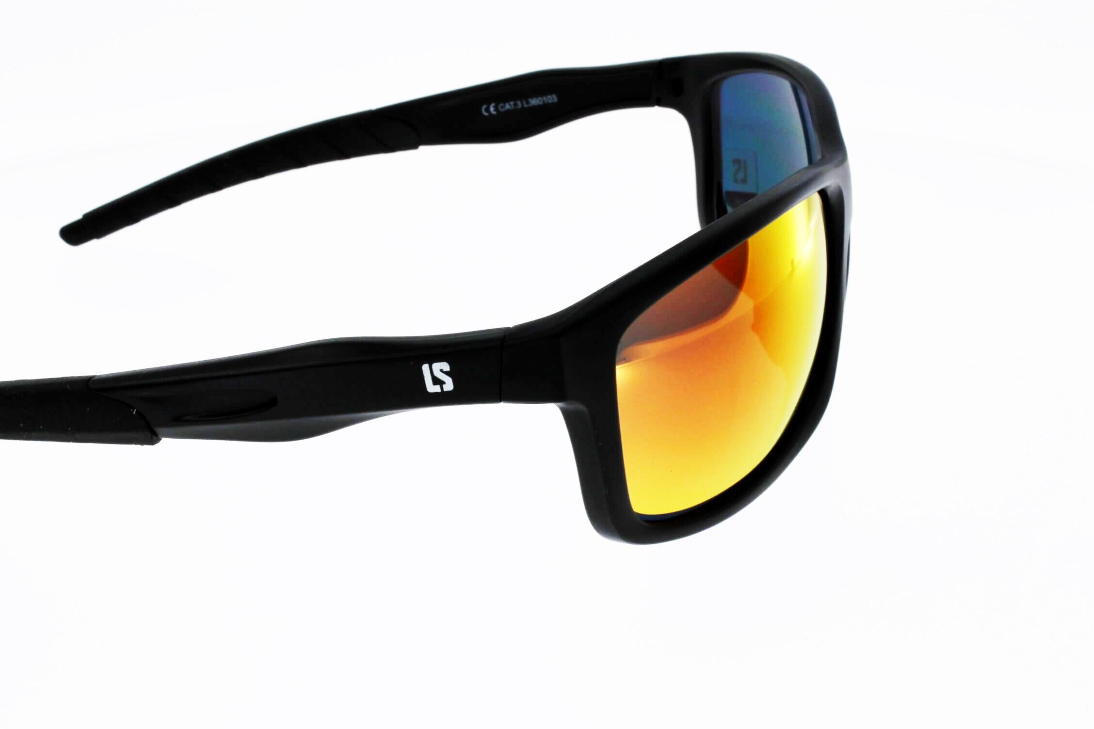 Lunettes de soleil adulte Loubsol Apia L360103 noir rouge catégorie 3 5/5