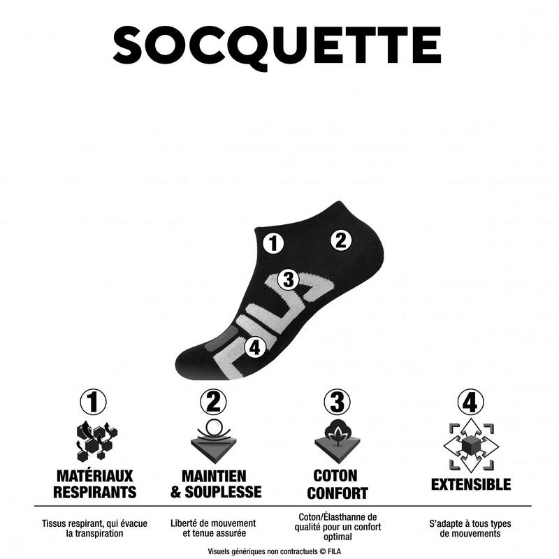 Lot de 6 Paires de Chaussettes socquettes homme 9199