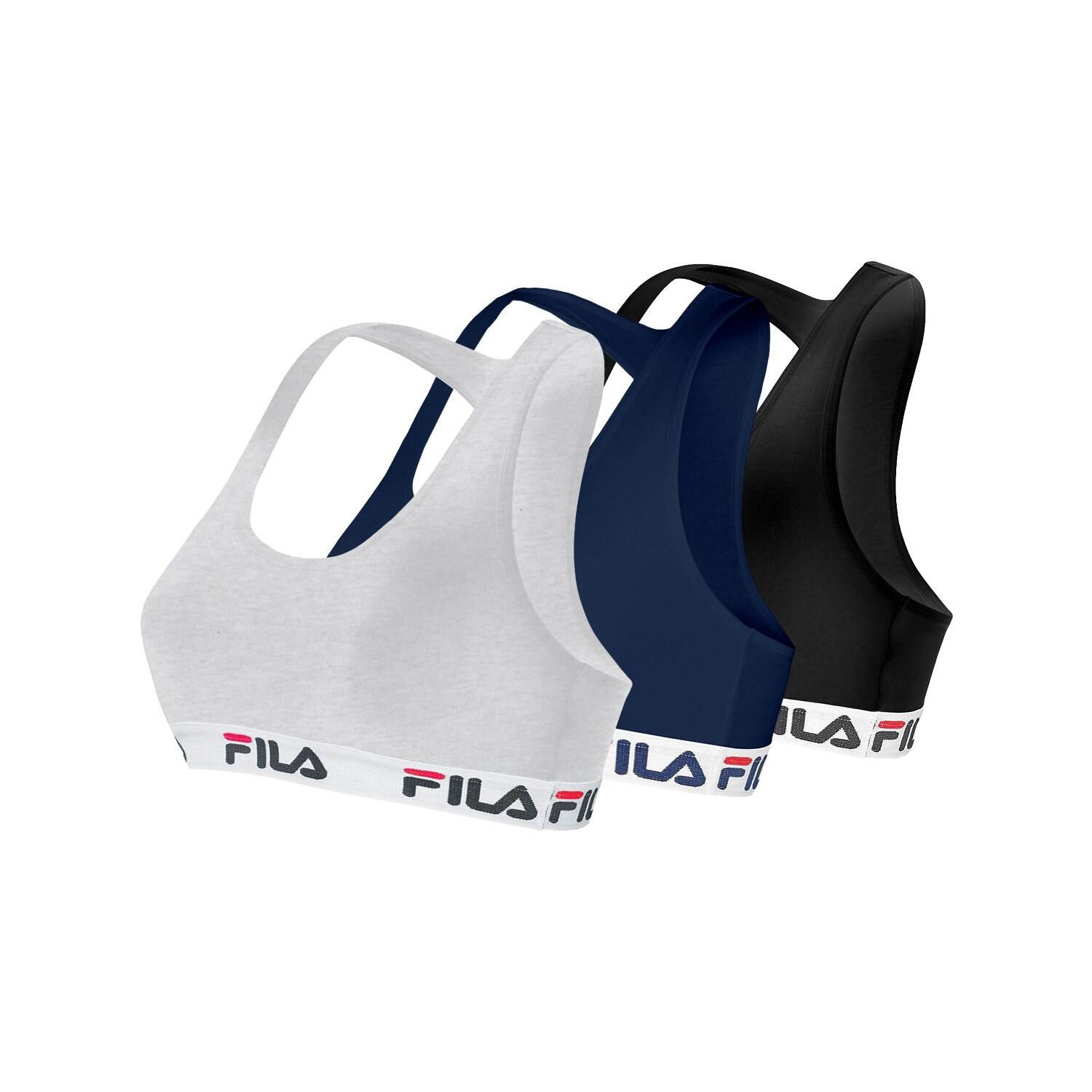 Lot De 3 Brassières Coton Femme Uni