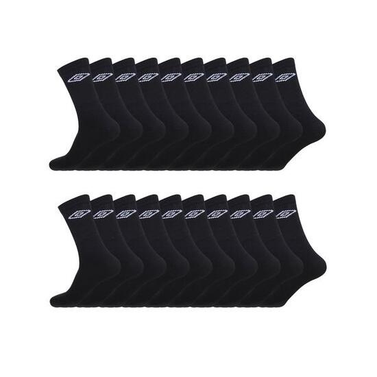 Lot de 20 Paires de Chaussettes homme Noir