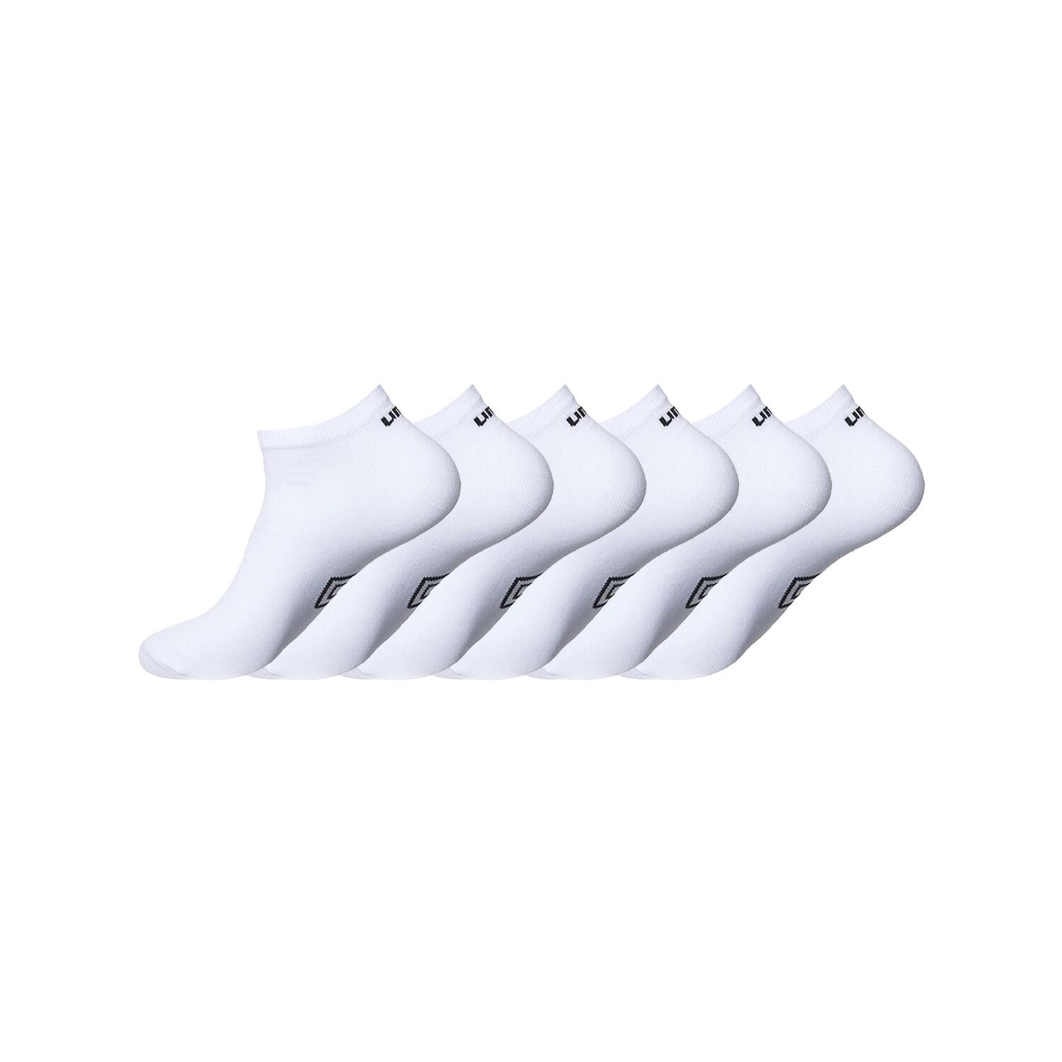 Umbro - Lot De 6 Paires De Chaussettes Sneackers Homme Taille 39/42 - Chaussettes - Blanc - 39/42 - Decathlon