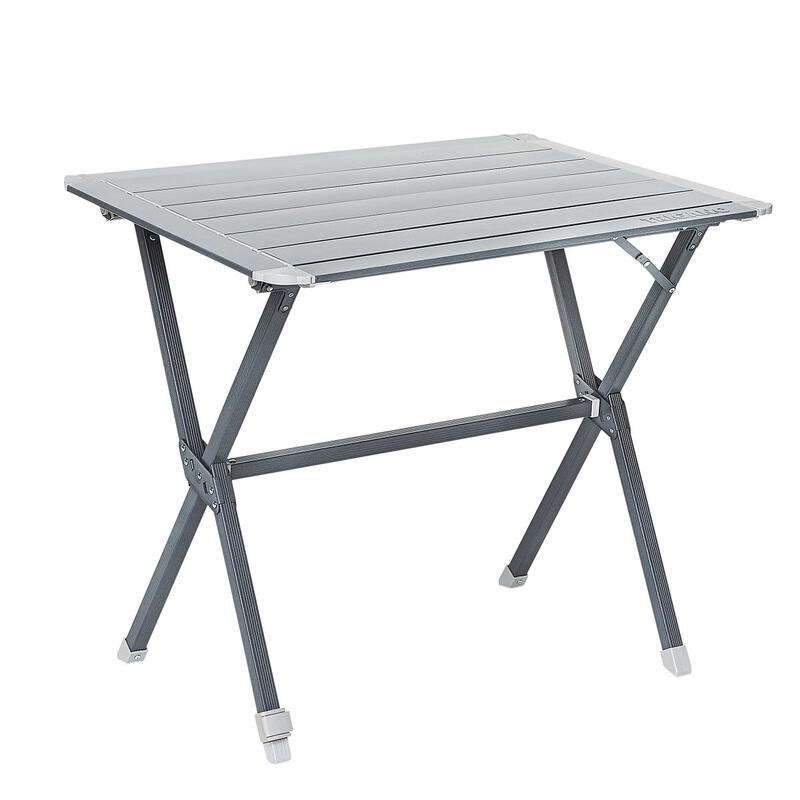 Table camping à clayettes aluminium 80 cm