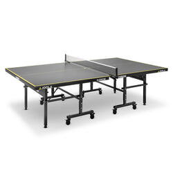 Mesa de Ping Pong Dobrável Profissional Tamanho Padrão com Rede Raquetes e  2 Bolas 274x152,5x76 cm Verde 