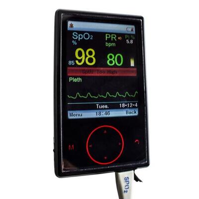 Digitales Pulsoximeter TFT-Display schwarz CMS60F