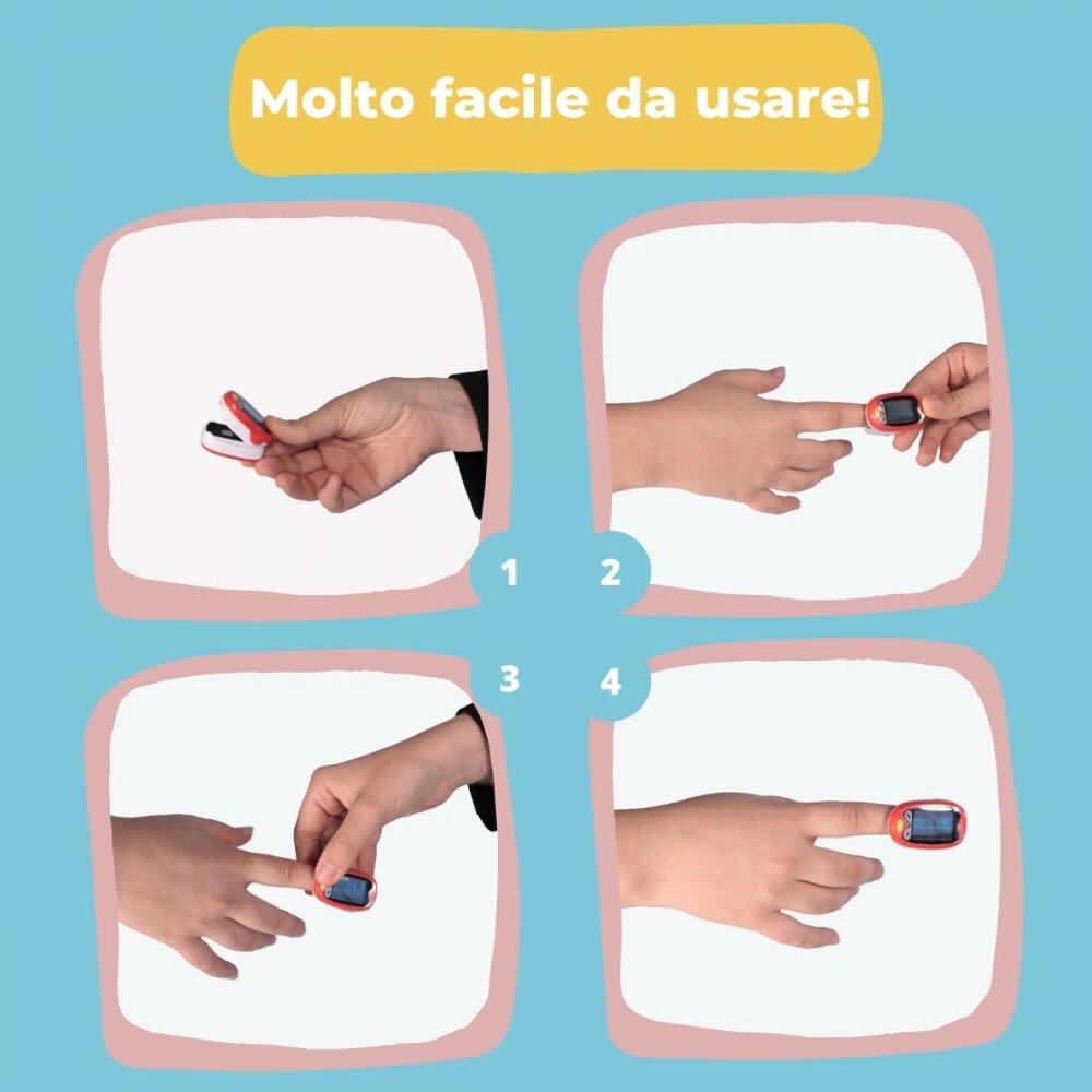 Oxymètre de pouls pour enfants pour enfants avec chargeur USB 6/6